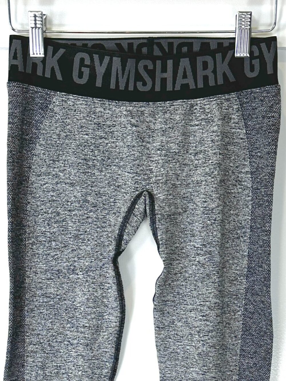 Gymshark Flex Low-rise Seamless Leggings Charcoal Marl Size Small Glute Contour - Picture 3 of 7